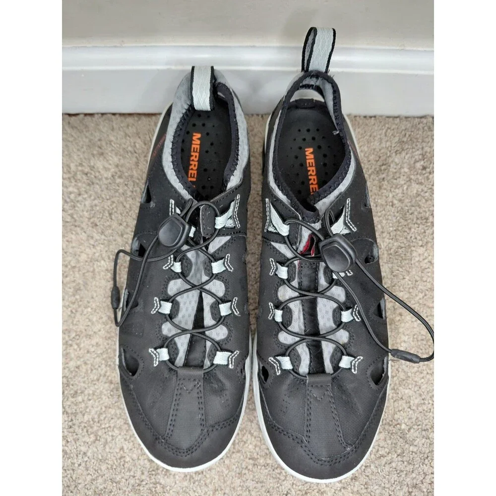 Merrell Tideriser Sieve Sandal mens 10 Black Water Sport Walking Shoes